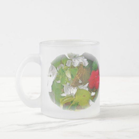 Silver Spoted Skipper Butterfly Matglas Koffiemok (Links)