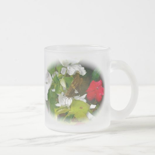 Silver Spoted Skipper Butterfly Matglas Koffiemok (Rechts)