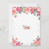 Silver Spring Bunny Verjaardag Bloemen Kaart (Achterkant)