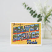 Silver Springs, Florida  Big Letters Briefkaart (Staand voorkant)