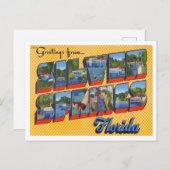 Silver Springs, Florida  Big Letters Briefkaart (Voorkant / Achterkant)