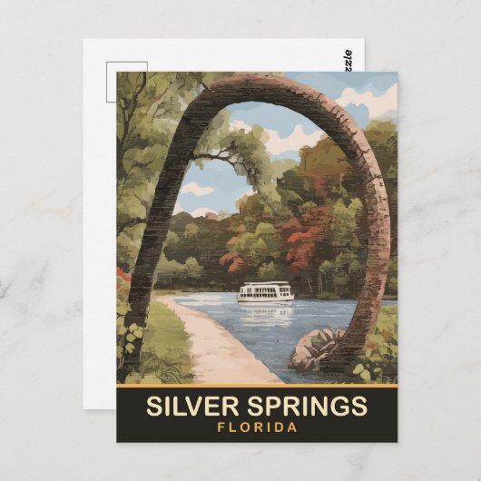 Silver Springs, Florida Briefkaart (Voorkant / Achterkant)