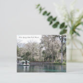 Silver Springs, Florida, Glass Bottom Boat Briefkaart (Staand voorkant)