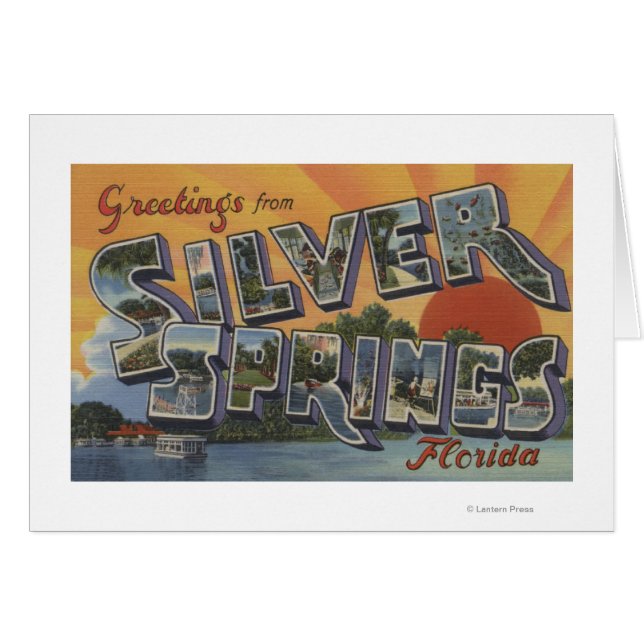 Silver Springs, Florida - Grote Letter-scènes 2 (Voorkant Horizontaal)