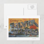 Silver Springs, Florida - Grote Letter-scènes 2 Briefkaart (Voorkant / Achterkant)