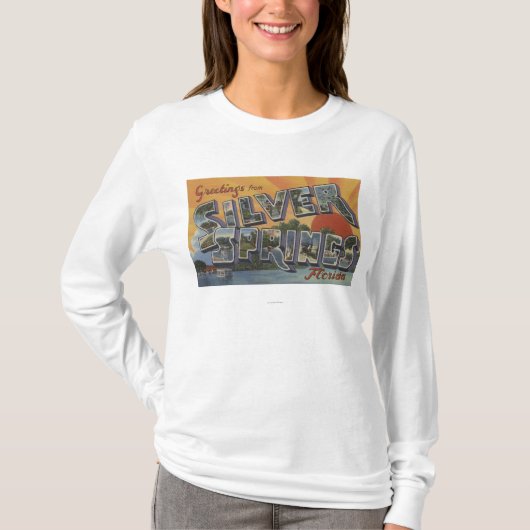 Silver Springs, Florida - Grote Letter-scènes 2 T-shirt (Voorkant)