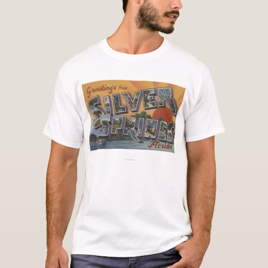 Silver Springs, Florida - Grote Letter-scènes 2 T-shirt (Voorkant)