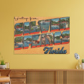 Silver Springs, Florida - Grote Letter-scènes Canvas Afdruk (Insitu (Woonkamer))