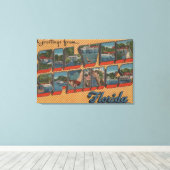 Silver Springs, Florida - Grote Letter-scènes Canvas Afdruk (Insitu (Houten vloer))
