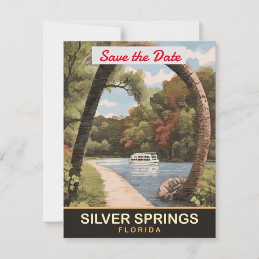 Silver Springs, Florida Save The Date (Voorkant)