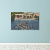 Silver Springs, Florida - Uitzicht van Riverboat & Canvas Afdruk (Insitu (Houten vloer))