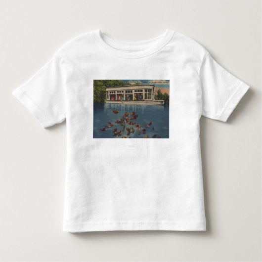 Silver Springs, Florida - Uitzicht van Riverboat & Kinder Shirts (Voorkant)