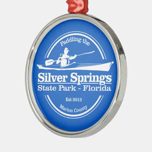 Silver Springs State Park (SK) Metalen Ornament (Links)