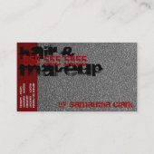 Silver Sprinkles Distress Style Red en Black Visitekaartje (Voorkant)