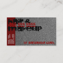 Silver Sprinkles Distress Style Red en Black Visitekaartje