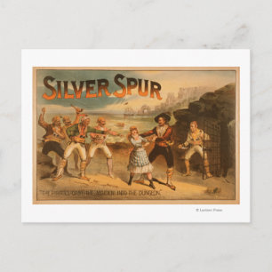 Silver SpurPirates Theatrisch Poster Briefkaart