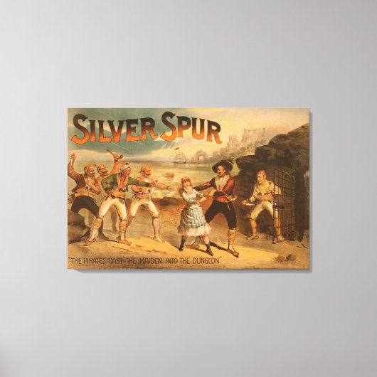 Silver SpurPirates Theatrisch Poster Canvas Afdruk (Voorkant)