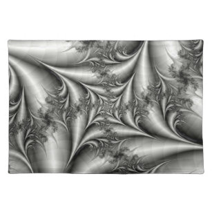 Silver Square Spiral Placemats