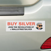 Silver Squeeze Bumpersticker (Op auto)