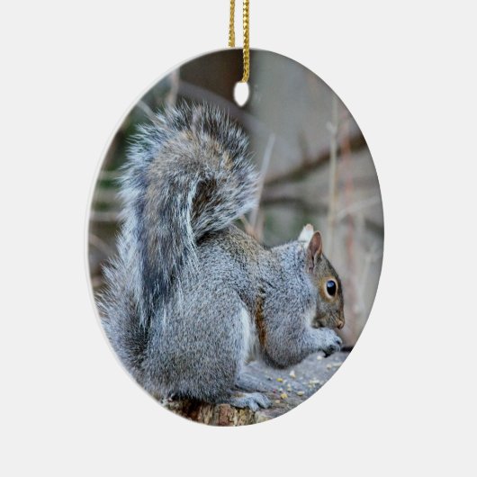 Silver Squirrel Ornament (Rechts)
