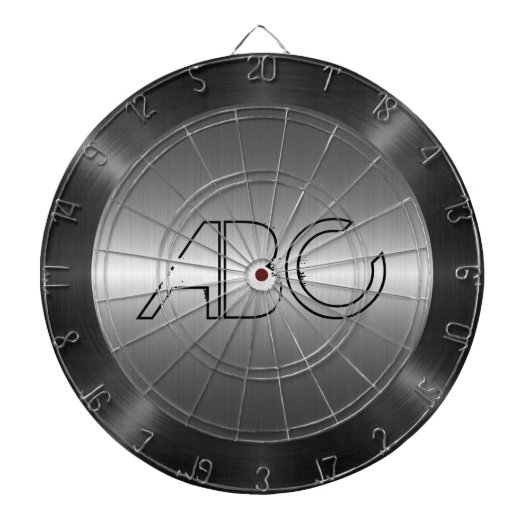 Silver Stainless Steel Metal 2 Dartbord (Voorkant)