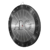 Silver Stainless Steel Metal 2 Dartbord (Voorkant Rechts)