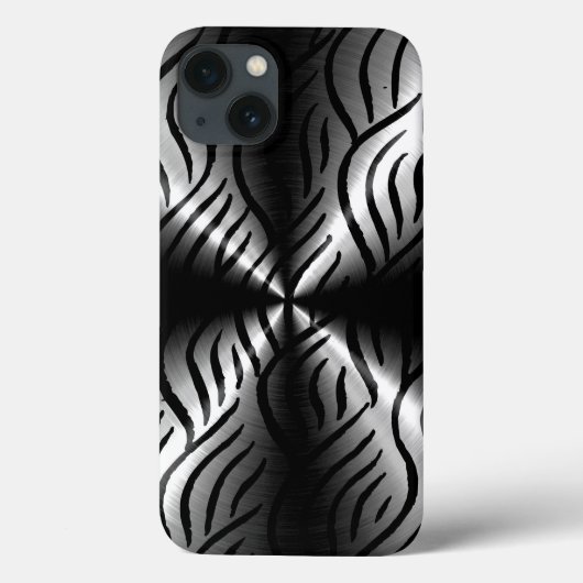 Silver Stainless Steel Metal Elements Case-Mate iPhone Case (Achterkant)