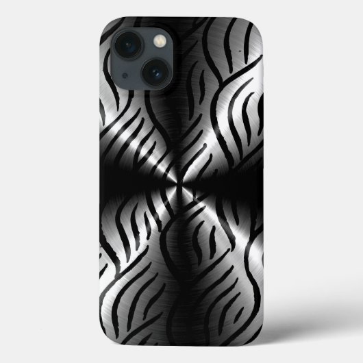 Silver Stainless Steel Metal Elements Case-Mate iPhone Case (Achterkant)