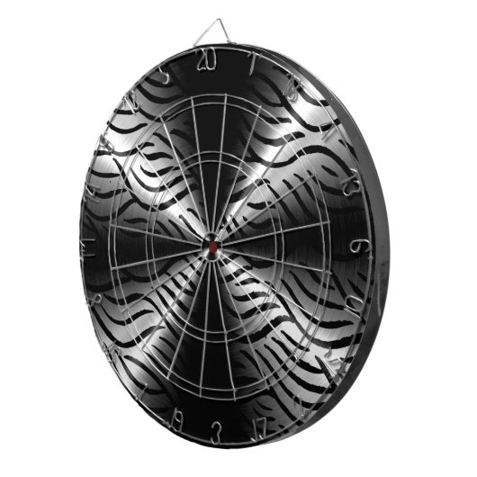 Silver Stainless Steel Metal Elements Dartbord (Voorkant Rechts)