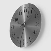 Silver Stainless Steel Metal Kijk Grote Klok (Hoek)