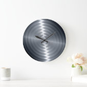 Silver Stainless Steel Metal Note 2 Grote Klok (Huis)