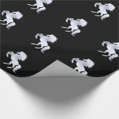 Silver Stallion Black Cadeaupapier (Hoek)