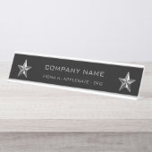 Silver Star Company Executive Bureau Naambordje (Voorkant)