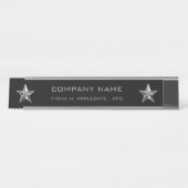 Silver Star Company Executive Bureau Naambordje (Voorkant)