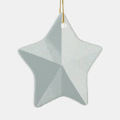Silver Star-kerstversiering Keramisch Ornament (Rechts)