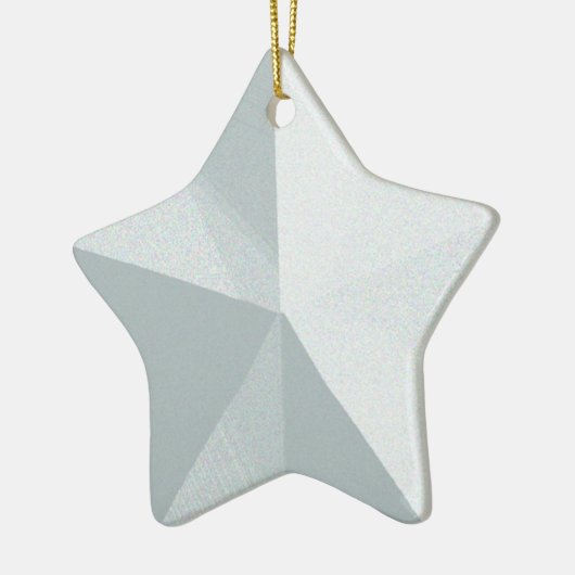 Silver Star-kerstversiering  Keramisch Ornament (Links)