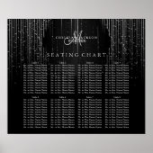 Silver Star Lights en Black - Seating Chart Poster (Voorkant)