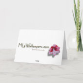 Silver Star Marble Poinsettias Kerst Kaart (Achterkant)