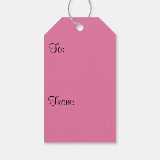 Silver Star Marble Poinsettias Pink Holiday Floral Cadeaulabel (Achterkant)