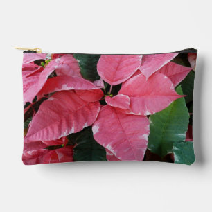 Silver Star Marble Poinsettias Pink Holiday Floral Etui