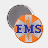 Silver Star met Blue EMS Magneet (Voorkant / Achterkant)
