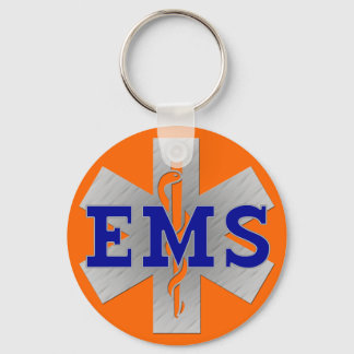 Silver Star met Blue EMS Sleutelhanger