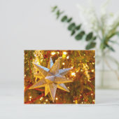 Silver Star Ornament Briefkaart (Staand voorkant)