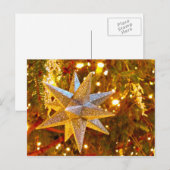 Silver Star Ornament Briefkaart (Voorkant / Achterkant)