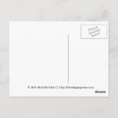 Silver Star Ornament Briefkaart (Achterkant)