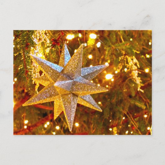 Silver Star Ornament Briefkaart (Voorkant)