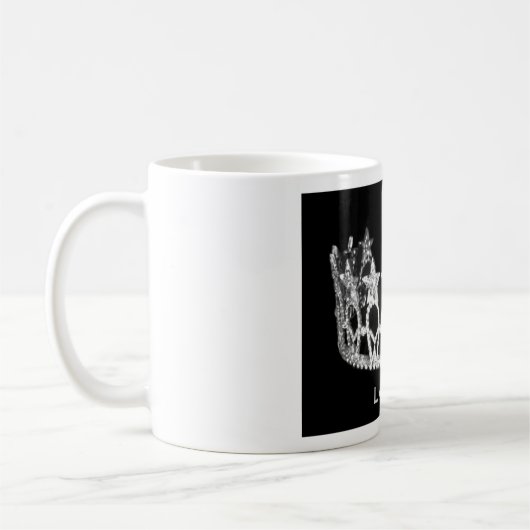 Silver Star Pageant Crown Personalized Name Mok (Links)