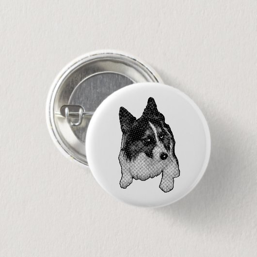 Silver-Star Pup Pin Ronde Button 3,2 Cm (Voorkant /achterkant)