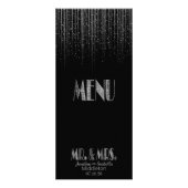 Silver Star Shower en Black - Menu (Voorkant)