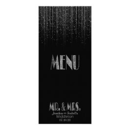 Silver Star Shower en Black - Menu